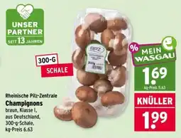 Wasgau Rheinische Pilz-Zentrale Champignons Angebot