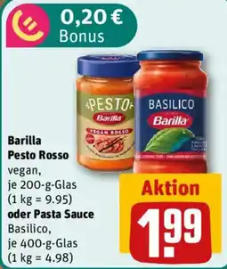 nahkauf Barilla Pesto Rosso vegan Angebot