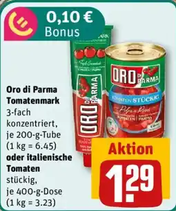 nahkauf Oro di Parma Tomatenmark Angebot