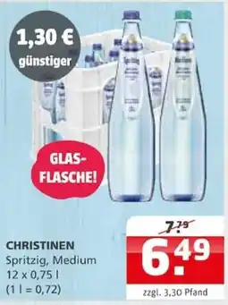 Getränke Quelle CHRISTINEN Spritzig, Medium Angebot