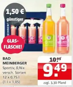 Getränke Quelle BAD MEINBERGER Sportiv, 0,Nix Angebot