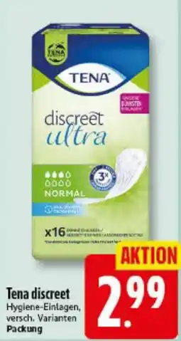 Elli Markt Tena discreet Hygiene-Einlagen Angebot