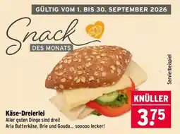 Wasgau Knüller Käse-Dreierlei Angebot