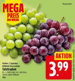 Elli Markt EDEKA Herzstücke Tafeltrauben Angebot