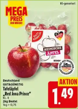 Elli Markt GUT&GÜNSTIG Tafeläpfel "Red Jona Prince" Angebot