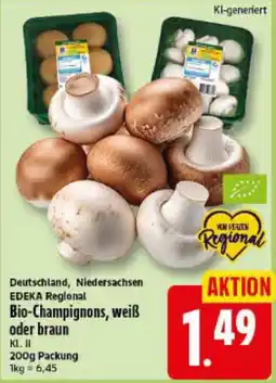 Elli Markt EDEKA Regional Bio-Champignons, weiß oder braun Angebot