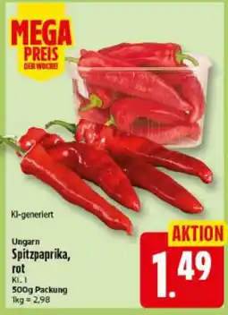Elli Markt KL-generiert Ungarn Spitzpaprika, rot Angebot