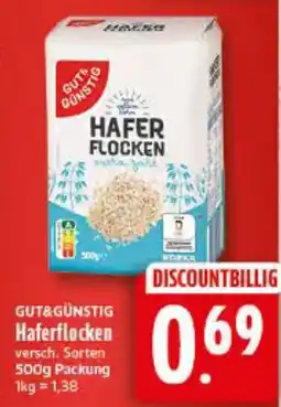 Elli Markt GUT&GÜNSTIG Haferflocken Angebot