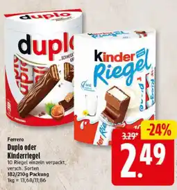 Elli Markt Ferrero Duplo oder Kinderriegel Angebot