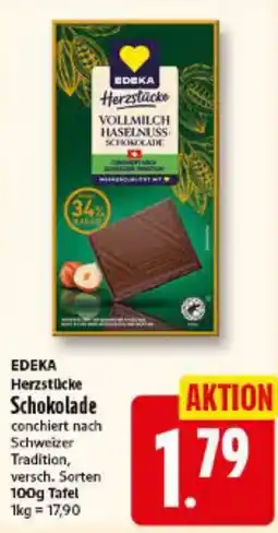 Elli Markt EDEKA Herzstücke Vollmilch Haselnuss-Schokolade Angebot