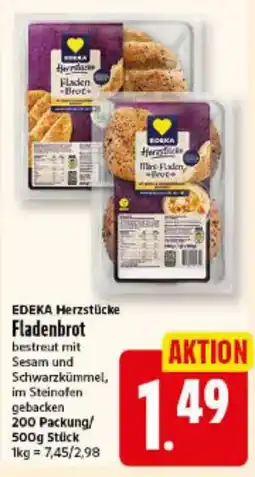 Elli Markt EDEKA Herzstücke Fladenbrot Angebot