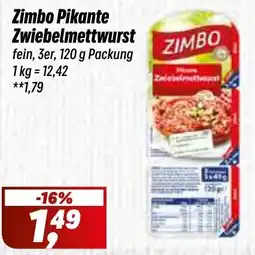 Simmel Zimbo Pikante Zwiebelmettwurst Angebot