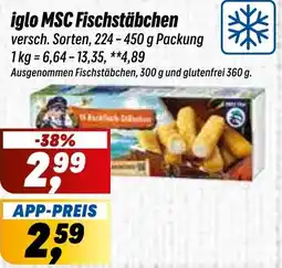 Simmel iglo MSC Fischstäbchen Angebot