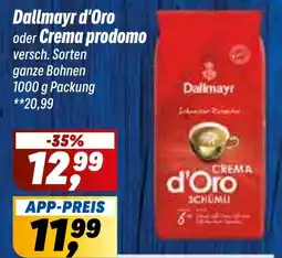 Simmel Dallmayr d'Oro oder Crema prodomo Angebot