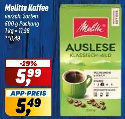 Simmel Melitta Kaffee Angebot