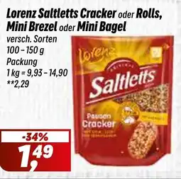 Simmel Lorenz Saltletts Cracker oder Rolls, Mini Brezel oder Mini Bagel Angebot