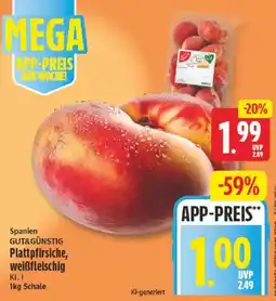 NP Discount Plattpfirsiche, weißfleischig Angebot