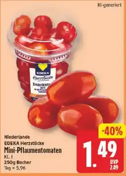 NP Discount EDEKA Herzstücke Mini-Pflaumentomaten Angebot