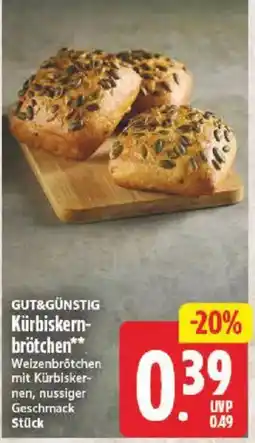 NP Discount GUT&GÜNSTIG Kürbiskern-brötchen Angebot