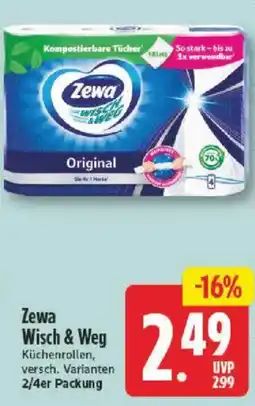 NP Discount Zewa Wisch & Weg Küchenrollen Angebot