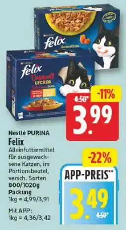 NP Discount Nestlé PURINA Felix Alleinfuttermittel Angebot