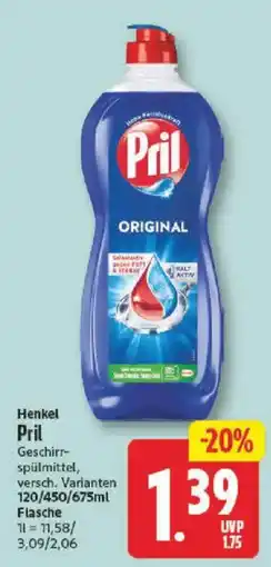 NP Discount Henkel Pril Geschirrspülmittel Angebot