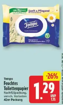 NP Discount Tempo Feuchtes Toilettenpapier Angebot