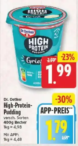 NP Discount Dr. Oetker High-Protein-Pudding Angebot