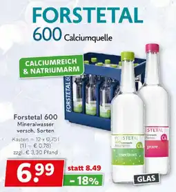 Getränkeland FORSTETAL 600 Calciumquelle Angebot