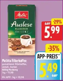 NP Discount Melitta Filterkaffee Angebot