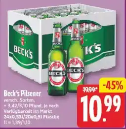 NP Discount Beck's Pilsener Angebot