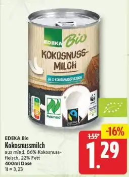 NP Discount EDEKA Bio Kokosnussmilch Angebot