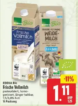 NP Discount EDEKA Bio Frische Vollmilch Angebot