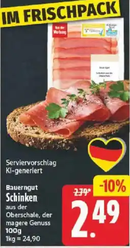 NP Discount Bauerngut Schinken Angebot