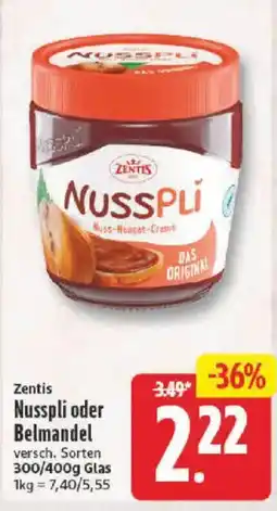 NP Discount Zentis Nusspli Angebot