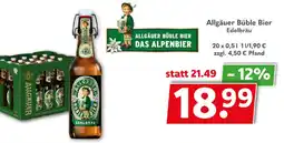 Getränkeland Allgäuer Büble Bier Edelbräu Angebot