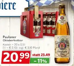 Getränkeland Paulaner Oktoberfestbier Angebot