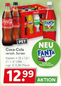 Getränkeland Coca-Cola versch. Sorten Angebot