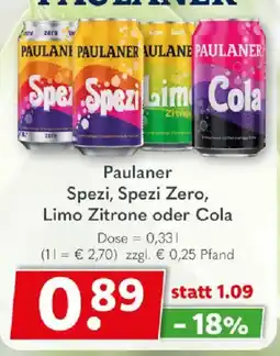 Getränkeland Paulaner Spezi Angebot