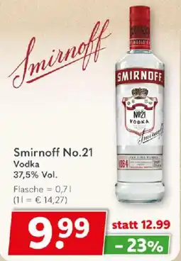 Getränkeland Smirnoff No.21 Vodka Angebot