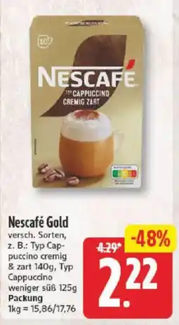 NP Discount Nescafé Gold Cappuccino cremig zart Angebot