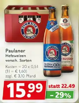 Getränkeland Paulaner Hefeweizen Angebot