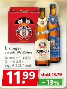 Getränkeland Erdinger versch. Weißbiere Angebot