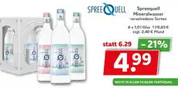 Getränkeland Spreequell Mineralwasser Angebot