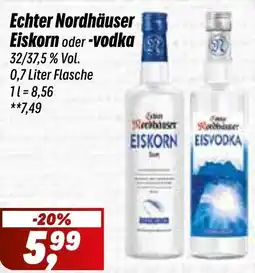 Simmel Echter Nordhäuser Eiskorn oder -vodka Angebot