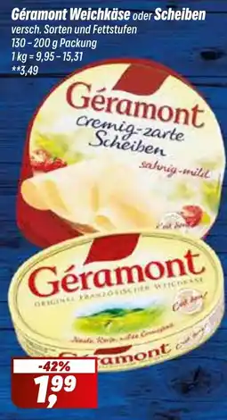 Simmel Géramont Weichkäse oder Scheiben Angebot
