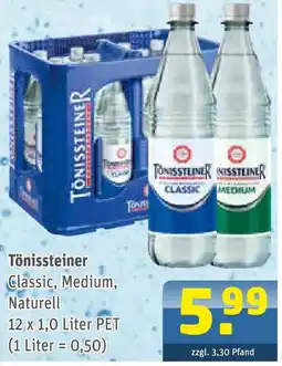 Getränke Arena Tönissteiner Classic, Medium, Naturell Angebot