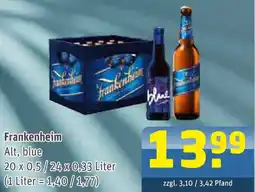 Getränke Arena Frankenhein Alt, blue Angebot