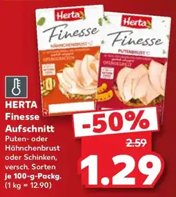 Kaufland HERTA Finesse Aufschnitt Angebot