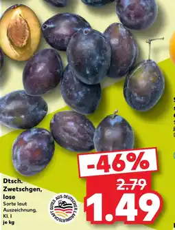 Kaufland Dtsch. Zwetschgen, lose Angebot